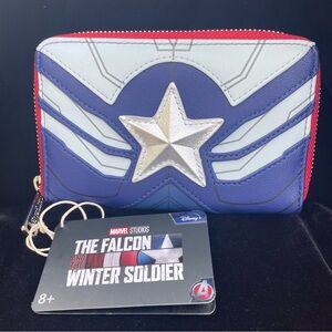 Loungefly The Falcon and the Winter Soldier Zip Around Wallet